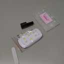 Misssix Short Almond Gel Nail Tips Kit, 216Pcs Pre Etched Clear Fake Nails, Full Cover False Nail 9-in-1 Gel Glue and Portable Mini U V Nail Lamp for Women 12 Sizes