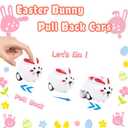 30 Pack Easter Bunny Pull Back Cars,Rabbit Toy Cars,Mini Bunny Toys for Kids,Easter Basket Stuffers,Easter Egg Stuffers,Party Favors,Gifts