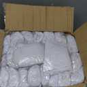 Mepase 100 Pcs White Folding Chair Covers for Party with 50 Chairs Sashes Bows 50 Pcs Stretch Spandex Chair Cover for Wedding Banquet Dining Holidays(Champagne Gold, White)
