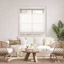 DEZ FURNISHINGS Cordless 1.5" Light Filtering Top Down Bottom Up Cellular Shade, 32.5" W x 48" H, White