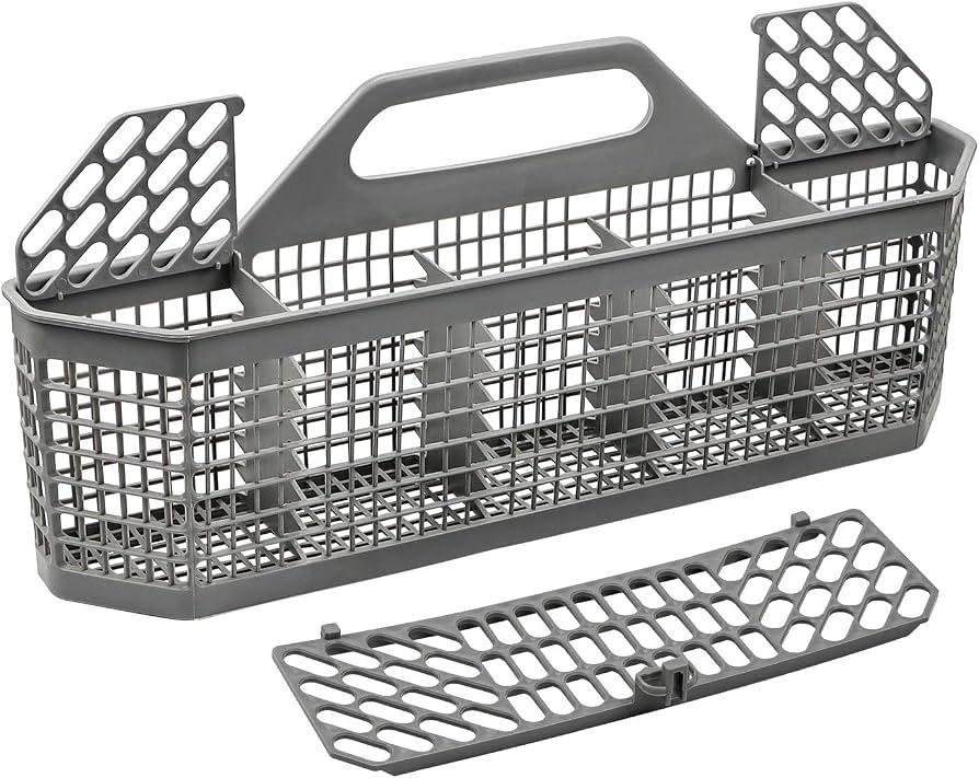 WD28X10128 Dishwasher Silverware Basket Gray By AMI PARTS Replacement (19.7"x3.8"x8.4") for GE Dishwasher, Replace WD28X10127, WD28X10131, WD28X10132