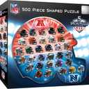 MasterPieces 500 Piece Sports Jigsaw Puzzle for Adults - NFL Helmet Shaped Puzzle - 25"x22"