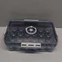 BSTKEY Egg Holder for Refrigerator, Egg Container with Time Scale, Egg Holder with Lid for Kitchen Storage, Stackable Tray for 24 Eggs