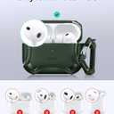 ESR for AirPods Pro 3 Case (2025), Compatible with Airpods Pro 3rd Generation (USB-C Cable), Magnetic Lid, MagSafe Ready, Powerful Drop Protection, Cyber Series, Green