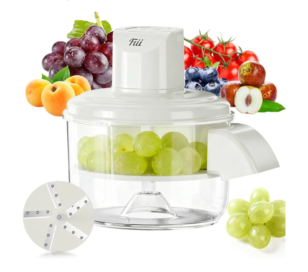 Electric Grape Peeling Machine – Automatic Peeler Skin Remover Tool for Small Fruits. 20s Fast Peeling Rechargeable Wireless, Easy Clean for Home & Commercial Use, Grape Garlic Cherry Tomato Peeler