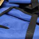 SPORT BEATS Low Beach Chairs Set of 2 Folding Beach Chairs High Back Support with Head Pillows Shoulder Straps (Blue)