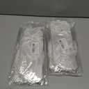 2 x 2P White Satin Gloves for Women - Short Opera, Dance, Wedding Banquet Gloves (White)