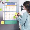 2026 Calendar - Mom Calendar 2026, Magnetic Calendars for Refrigerator, Jan.2026 - Dec.2026, 11.81"x12.38", Family Calendars 2026, Fold-out Wings, Large Pocket, Hanging Hook