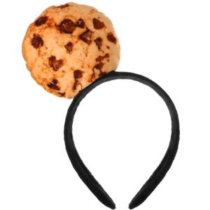 Beaupretty Funny Cookie Headband Cartoon Cookie Headband Headpiece Cute Cartoon Plush Hairband for Women Gilrs