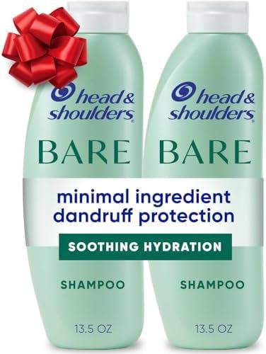 Amazon.com : Head & Shoulders Anti-Dandruff Shampoo, BARE Soothing Hydration Twin Pack, 1% Pyrithione Zinc, Dry Scalp Relief, Free of Sulfates, Silicones, Dyes, 13.5 fl oz Each : Beauty & Personal Care