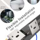 72W LED Wall Washer Lights- 40 8000LM 5000K Daylight White Linear Lights- IP65 Waterproof Outdoor Wall Washing Light- 120V Plug in LED Light Bar for Wall, Billboard, Commercial & Indoor Lighting