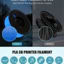 3D Printer Filament PLA 1.75mm 3-D Printing Materials 5 Colors Bundle Print Filimate 1.75 mm White Yellow Pink Blue Purple Filiment1.75 Accuracy ±0.02mm Fillament Spool Vacuum Pack 250G X 5