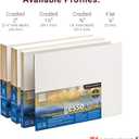 Ampersand Art Supply Gesso Wood Painting Panel: Museum Series Gessobord, 11" x 14", 1/8" Flat Profile