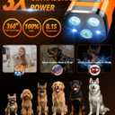 Dog Bark Deterrent Devices, 3X Ultrasonic Anti Barking Device for Dogs, 6 Modes Stop Neighbors Dog Barks No More Bark Control | 33 FT Range Indoors Outdoors with Flashlight, Safe & Humane Behavior Correct Training Device