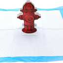 LIZEALUCKY Dog Pee Pad,10Pack Dog Pee Pad Trainer Paper Fire Hydrant Shaped Pet Diaper Pad Guide Pet Potty Guide for Dog Puppy