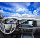 3pcs 2024 2025 2026 Chevy Silverado Screen Protector for 2022 2023 2024 Chevrolet Silverado GMC Sierra 1500 2500HD 13.4Inch 2024 Silverado Sierra Accessories (Glass Nav. Film&Nano Dash Film)