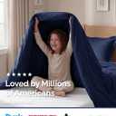 Duvet Cover Twin/Twin XL Size Set - Extra Soft Twin/Twin XL Duvet Cover 68" x 90" with 1 Pillow Sham - Hotel Luxury, Easy Care, Fade Free with Zipper Closures & Ties - Comfy & Breathable (Navy Blue)