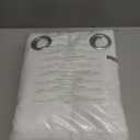 NICETOWN 100% Blackout Window Curtain Panels, Cold and Full Light Blocking Drapes with Black Liner for Nursery, 84 inches Drop Thermal Insulated Draperies (White, 2 Pieces, 52 Wide Each Panel)