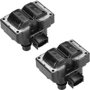 Set of 2 Ignition Coil Pack Compatible with Ford Mustang Ranger Escort Contour Expedition F-250 Explorer, Mazda 626 B2300 B2500, Mercury Tracer Mystique Tracer Replace FD487 DG530 DG523
