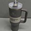 STANLEY Quencher H2.0 Tumbler with Handle and Straw 40 oz | Flowstate 3-Position Lid | Cup Holder Compatible for Travel | Insulated Stainless Steel Cup | BPA-Free | Stone