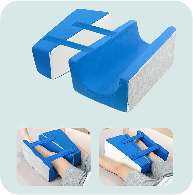 KAAMOS Hip Abduction Pillow, 2-in-1 Hip Replacement Pillows After Hips Surgery, Abductor Wedge Pillows for Legs Separator, Knee Surgery Replacement Recovery Aids, Abduction Foam Wedge with Straps