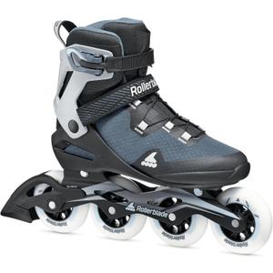 Rollerblade Macroblade 90 Men's Adult Fitness Inline Skate, Orion Blue/Spicy Orange, Performance Inline Skates, 10/10.5