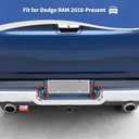 for RAM Rear License Plate Light Trim Cover Fit for Dodge RAM 2018-Present Chrome Exterior Accessories 2pcs