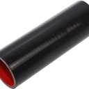 8" Length 4-Ply Reinforced High Temp 1.75" ID Straight Coupler Silicone Hose (BLACK, 1.75'')