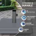 US Weight 40 Pound Umbrella Base - Weighted Umbrella base For Use With Patio Table Heavy Duty Base- Made in the USA