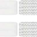 4 Pack Steam Mop Pads for Bissell Symphony 1252 1606670 1543 1652 1132 1530 11326 Vacuum and Steam Mop, Bissell 2747A Replacement Pads, Bissel Symphony Pet Mop Pads, Microfiber Washable & Reusable