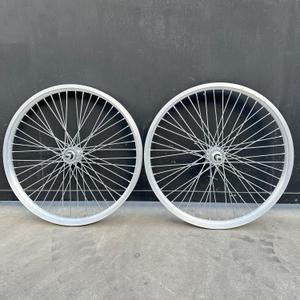20"/26" x 1.85" Heavy Duty Bike Rim Wheel Set, 12 Gauge 48 Spokes Wheelset, Double Wall Aluminum Alloy Bicycle Wheels Rims (Front & Rear) Disc Brake
