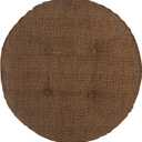 Klear Vu Omega Gripper Non-Slip Tufted Round Barstool Cushion for Dining Rooms, Cafes, Bars and Restaurants, 14 Brown, 4 Pack