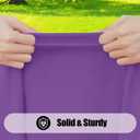 Smiry 6 Pack Rectangle Picnic Table Cloth, Waterproof Elastic Fitted Tablecloths, Washable Polyester Rectangular Patio Table Cover for Camping, Indoor and Outdoor (Purple, 30"x72")