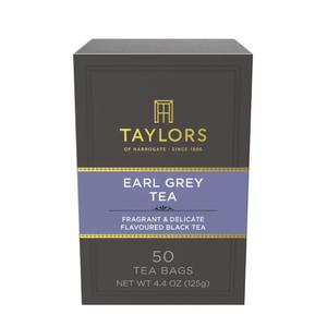 Taylors of Harrogate Earl Grey Black Tea Bags, 50ct (Pack of 6)
