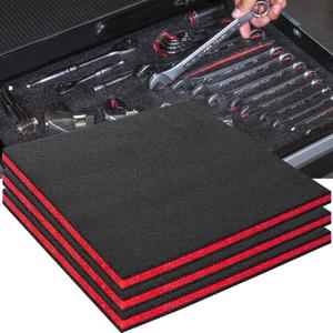 ONREVA Tool Box Foam, 3Pack 24x24x1 inch, Foam Inserts for Cases, Polyethylene Storage Sheets for Toolbox Hard Case, Tool Shadow Insert, Kaizen Organizer Sheet