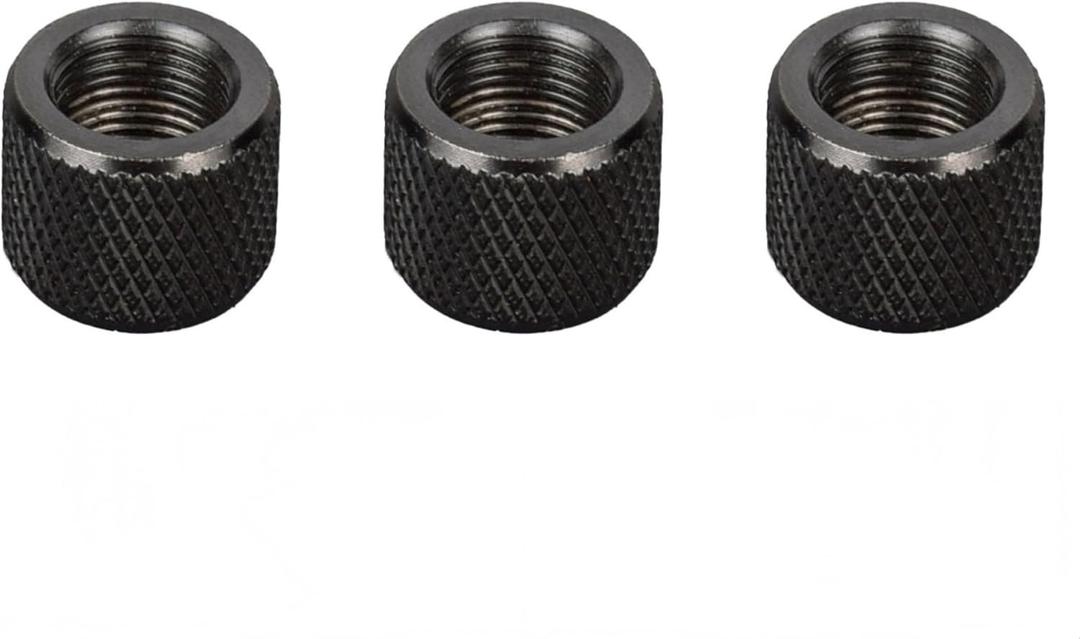 5/8x24 Thread Protector for .308 LR308 Rifle, Steel Construction with Crush Washer - 3 Pack (3-Piece Set)