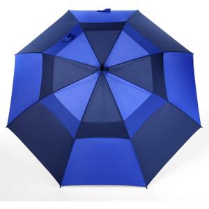 MRTLLOA Extra Large Golf Umbrella, 54/62/68/72 Inch Automatic Open, Oversize Double Canopy Vented Windproof Waterproof Sports Umbrellas for Rain