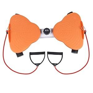 Waist Twister Machine, Ab Twister Board with Resistance Bands - 300 lbs Capacity Home Exercise Equipment for Belly Fat, Core Workout - Noiseless & Anti-Slip for Women/Men (Blue)