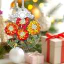 Christmas Ornaments: Stained Glass-Style October Birth Flower Ornament  Christmas Tree Decorations, Holiday Party Gifts, Mother's Day & Birthday Gifts for Women, Mom & Grandma | Birth Flower Gift (January)