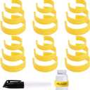 3 x 18pcs Clips for Pill Bottles, 3 Sizes Reusable Medicine Bottle Label Clips with Marker Pill Bottle Label Clips Medicine Bottle Clips Pill Organizer for Easy Medication Identification