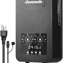 DEWENWILS 300W Low Voltage Landscape Transformer with 2 Zones, 120V AC to 12V DC, Photocell Sensor & Timer, Outdoor Low Voltage Transformer, Landscape Lighting Transformer for Spot Light Steplight