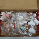 Christmas Lights, 10 Tree Lights 120 LED Christmas Decorations Indoor, Battery Operated Christmas Window Lights 9.84 ft Waterproof String Light (Warm Color Interposition Lamp)