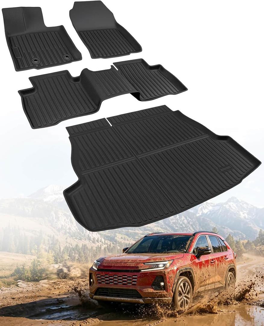 for Toyota RAV4 2026 Floor Mats&Cargo Liner,for RAV-4 Hybrid, Not for PHEV