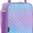 FlowFly Kids Lunch box Insulated Soft Bag Mini Cooler Back to School Thermal Meal Tote Kit for Girls, Boys, Scale