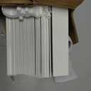 LazBlinds Cordless Faux Wood Blinds, 28.5" W x 48" H, White