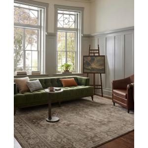 Loloi Magnolia Home by Joanna Gaines Mona Collection MOA01 Cocoa/Stone 5' x 7'8" Area Rug