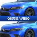 Amber Delete Headlight Tint Compatible with 2022-2025 Honda Civic