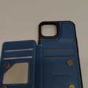 Vinich for iPhone 15 Wallet Case with Card Holder, RFID Blocking Credit Slots Kickstand Shockproof Phone Cover for Women Men, Blue