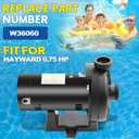 W36060 Replacement 0.75HP Booster Pump 115/230V 1.5" Pipe Fittings Fit for Hayward In-Ground Pool Pressure Cleaner