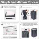 CHICVITA Rolling Laundry Basket with Wheels,75L Large Collapsible Laundry Hamper with Removable Wash Bag Space for Corner Dorms, Grey